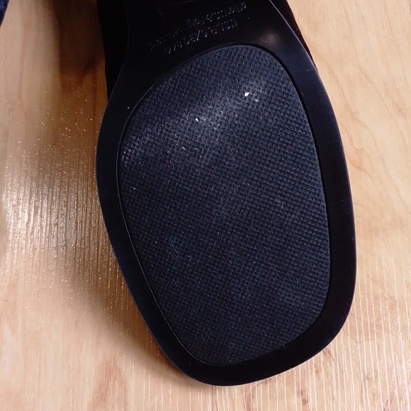 Rampage Suede Velour Black Wedge Heels Shoes 7 M - Picture 11 of 16